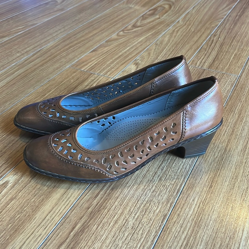 Luftpolster Woman leather shoes, wide fitting